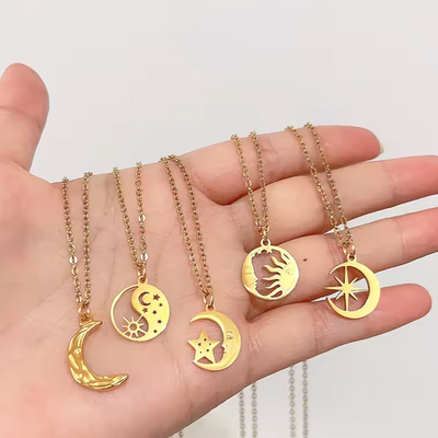 Collier Sun and Moon