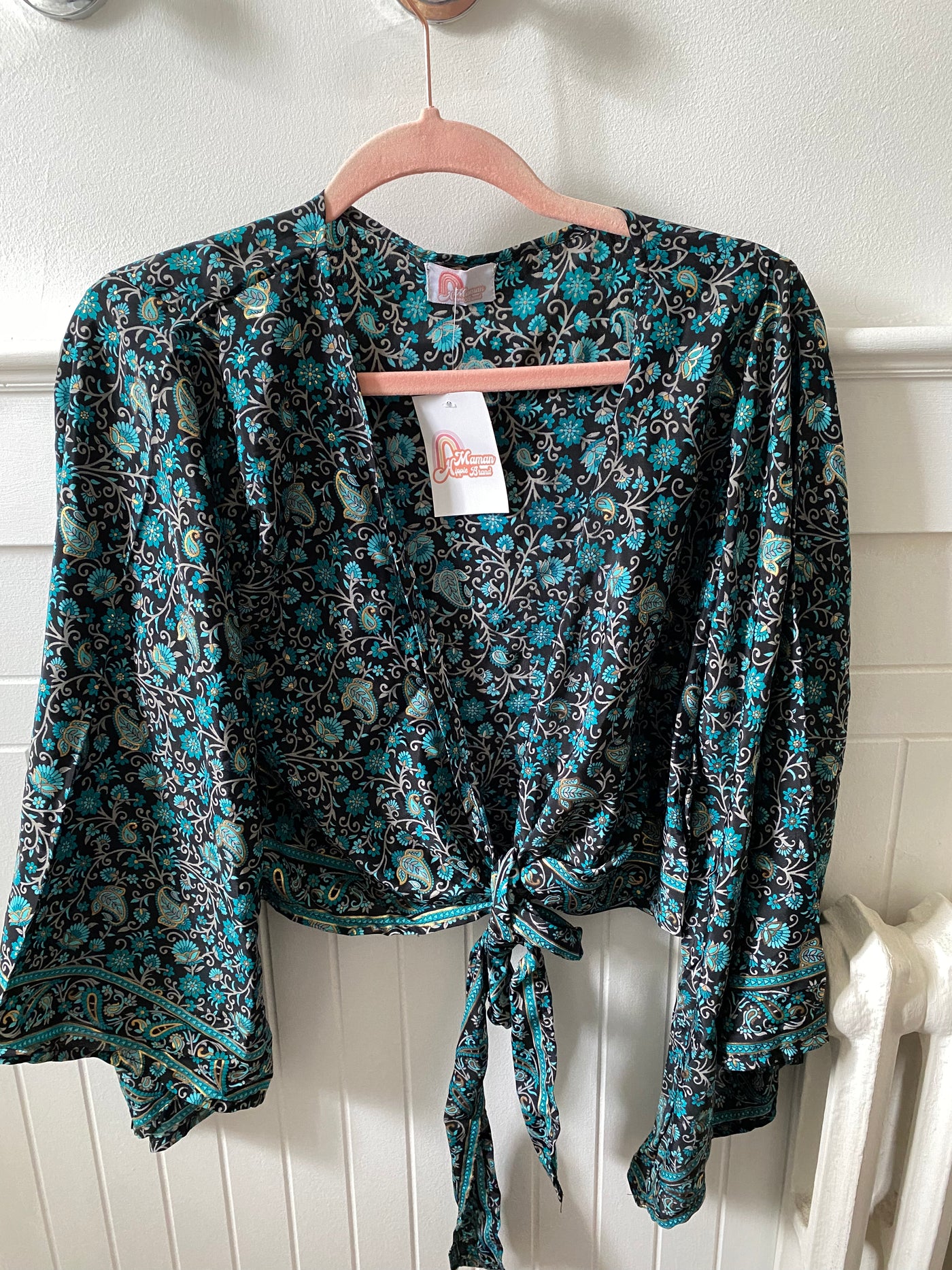 Demi Kimono 70% VRAIE SOIE *(Manche bohème)