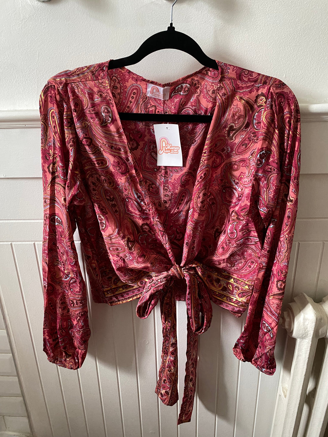 Demi Kimono 70% VRAIE SOIE - ROUGE *(Manche standard)