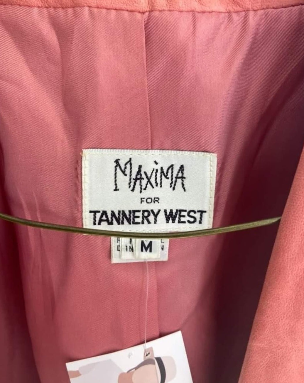 Manteau de cuir rose - Vintage 80's