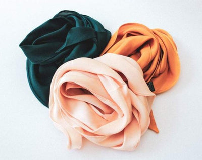 Silk scarf - BEIGE